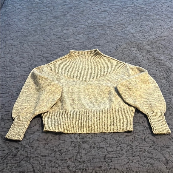 Zenana Outfitters Gray Cowl Neck Sweater - Picture 1 of 2
